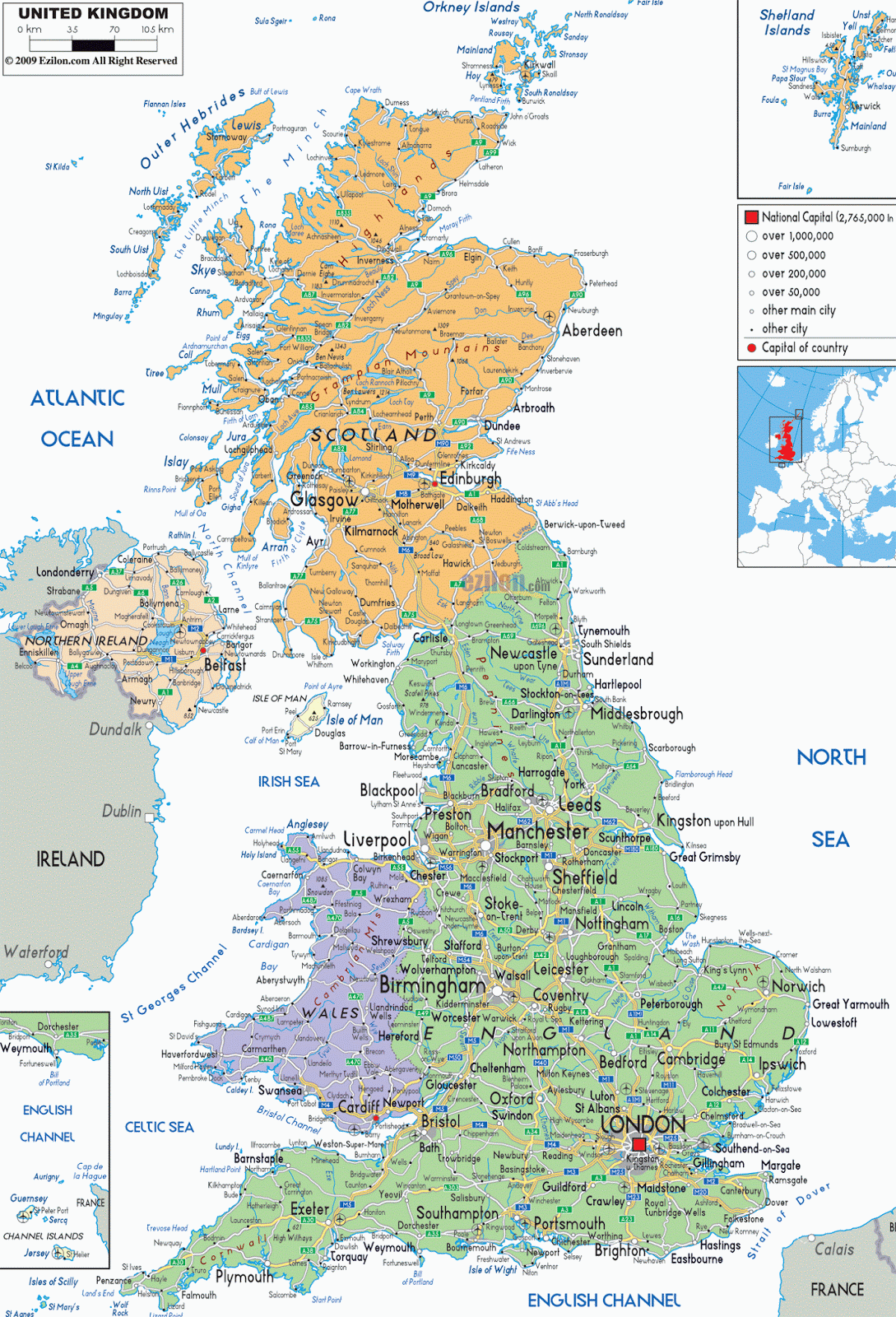Map of the United Kingdom — click where Cardiff is