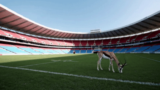 Springbok in stadium