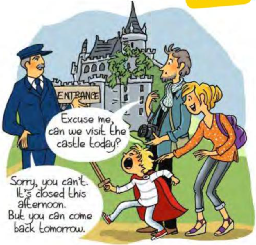 Can / can't at the castle